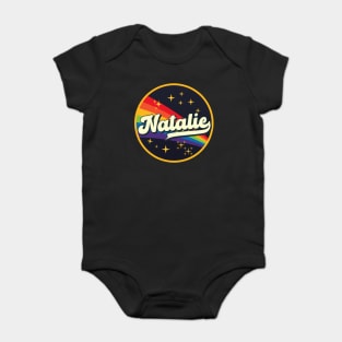 Natalie // Rainbow In Space Vintage Style Baby Bodysuit